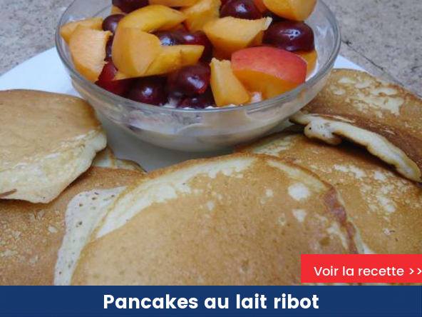Pancakes au lait ribot